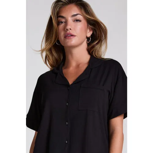 Hunkemöller Veste en Velours Noir - Hunkemöller - Modalova