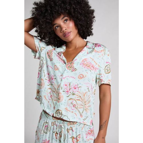 Hunkemöller Veste en satin Vert - Hunkemöller - Modalova
