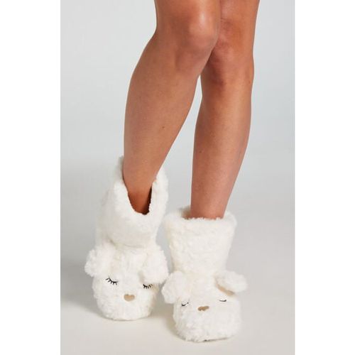 Hunkemöller Fur Slippers Blanc - Hunkemöller - Modalova