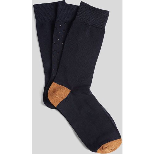 Lot de 3 paires chaussettes micro motif coton issu - Jules - Modalova