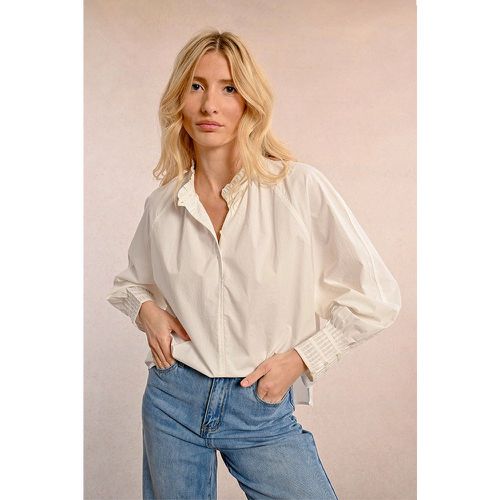 Blouse blanche plissée - Molly Bracken - Modalova