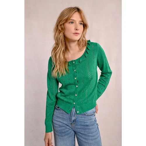 Gilet en maille fine, boutonné - MOLLY BRACKEN - Modalova