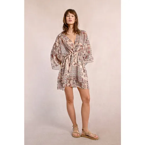 Robe courte à imprimé - MOLLY BRACKEN - Modalova