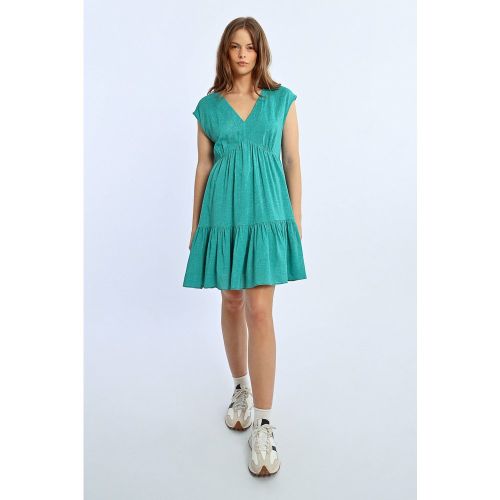 Robe courte à volants - LILI SIDONIO - Modalova
