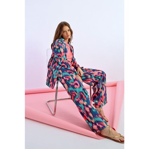 Pantalon à pinces imprimé - LILI SIDONIO - Modalova
