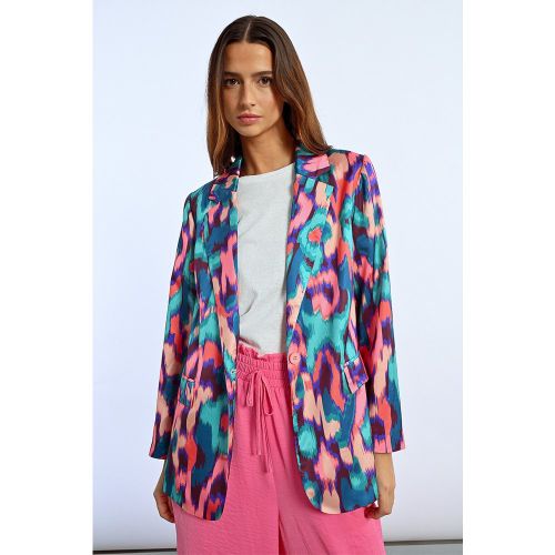 Blazer droit, imprimé - LILI SIDONIO - Modalova