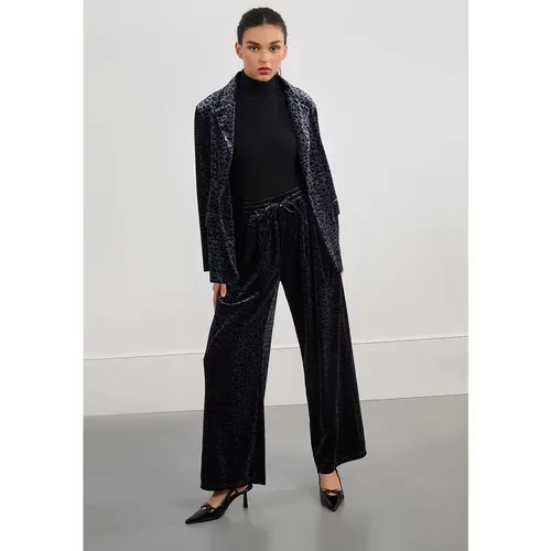 Pantalon en velours, imprimé léopard - LILI SIDONIO - Modalova