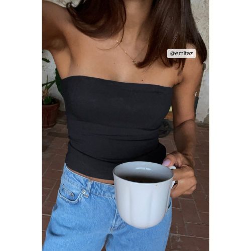 Haut tube sans couture - Black - NA-KD Basic - Modalova