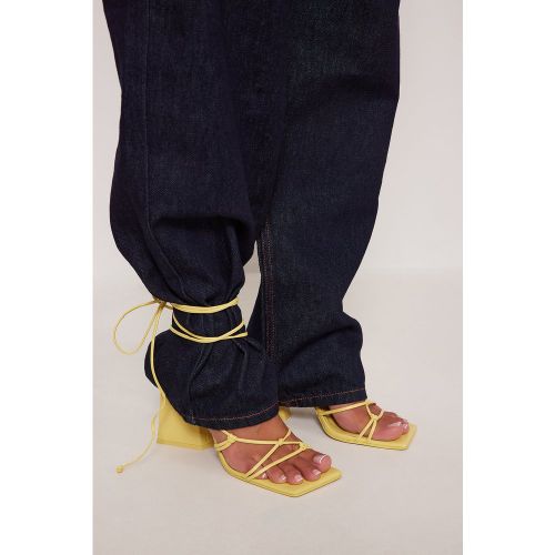 Knot Detail Heels - Yellow - Elin Warnqvist x NA-KD - Modalova