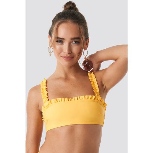 Gathered Bikini Top - Yellow - Hanna Weig x NA-KD - Modalova