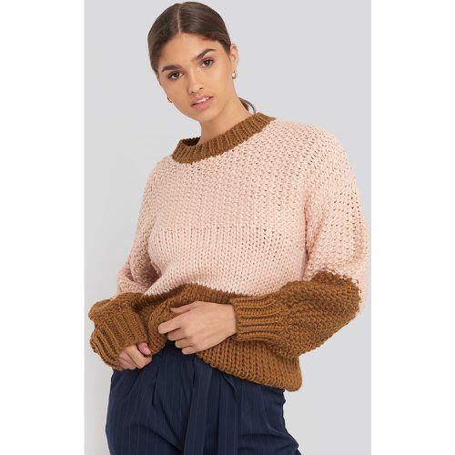 Two Coloured Heavy Knitted Sweater - Multicolor - NA-KD Trend - Modalova
