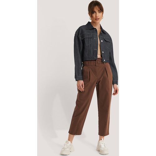 Pantalon Paper Bag - Brown - NA-KD Trend - Modalova