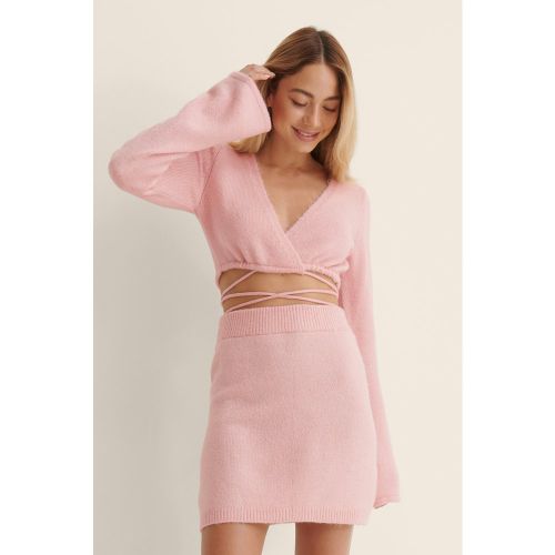 Écharpe Délavée En Maille - Pink - NA-KD Trend - Modalova