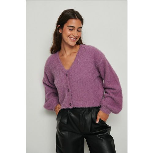 Pull court en tricot duveteux - Purple - NA-KD Trend - Modalova