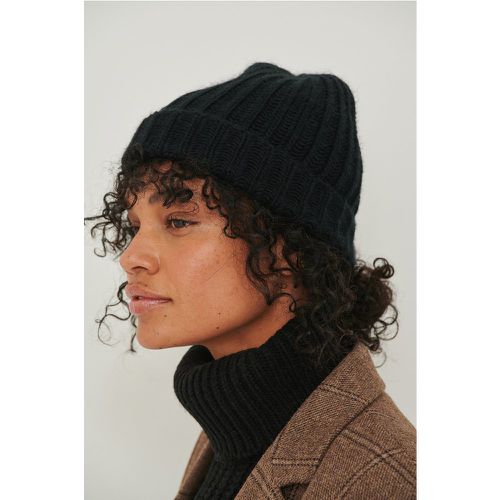 Bonnet en tricot épais - Black - NA-KD Accessories - Modalova