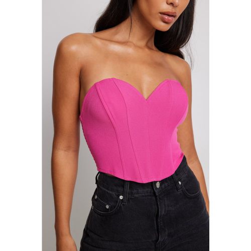 Corset décolleté cœur - Pink - NA-KD Trend - Modalova