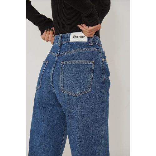 Jean taille haute droit - Blue - Amalie Star x NA-KD - Modalova
