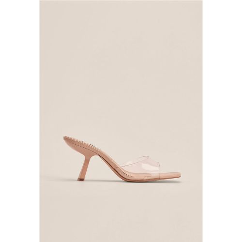 Chaussures à talon coudé transparent - Beige - NA-KD Shoes - Modalova