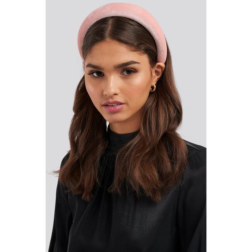 Puff Velvet Hairband - Pink - NA-KD Accessories - Modalova