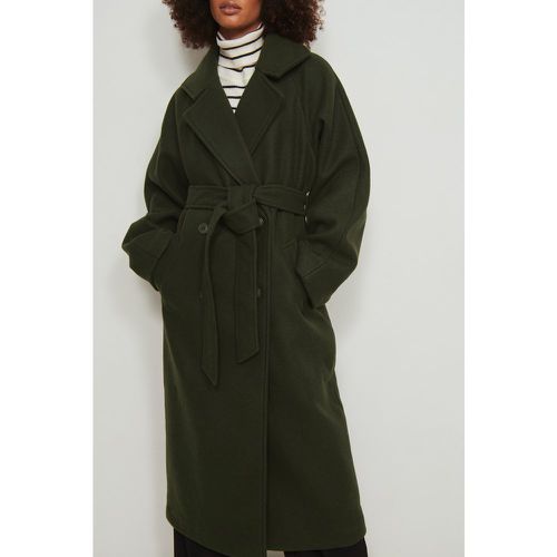 Manteau ceinturé à manches raglan - Green - NA-KD Trend - Modalova