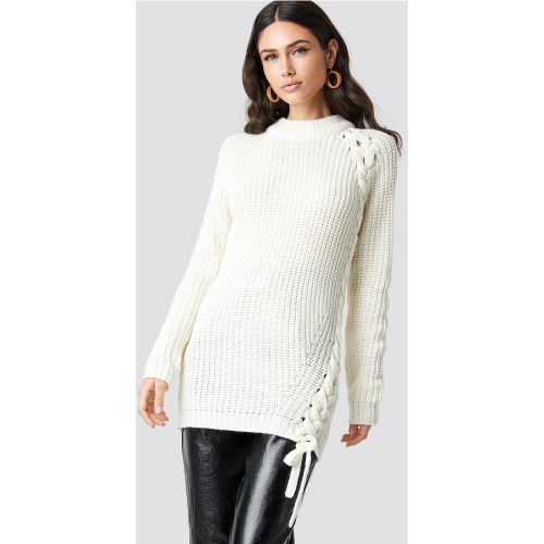 Samira Side Braid Knit - White - Rut&Circle - Modalova