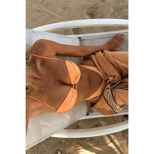 Bas de bikini coupe en V - Orange - Josefine HJ x NA-KD - Modalova