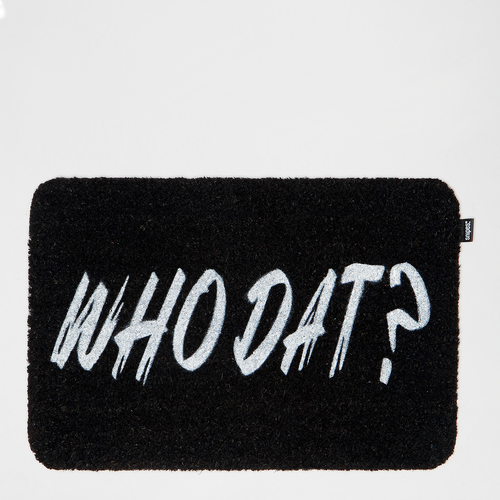 Door Mat Who Dat, , Bags, black/white, taille: one size - SNIPES - Modalova