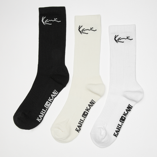 Signature Socks (3 Pack), , Accessoires, black/off white/white, taille: 35-38 - Karl Kani - Modalova