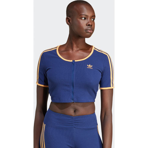 T-Shirt Rib Zipper Summer Glow, , Apparel, dark blue, taille: XS - adidas Originals - Modalova