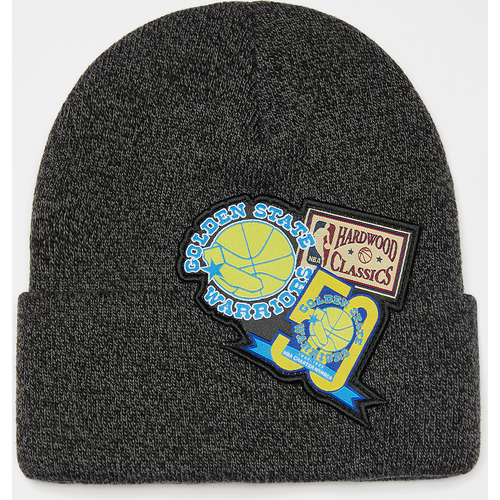 NBA XL Logo Patch Knit HWC Golden State Warriors, , Accessoires, black, taille: one size - Mitchell & Ness - Modalova
