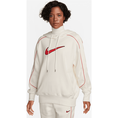 Sportswear Oversized Fleece Pullover Swoosh, , Apparel, sail/sail/university red, taille: XS - Nike - Modalova