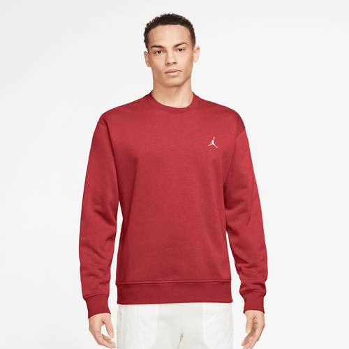 Essentials Fleece Crew Sweatshirt, , Apparel, gym red/white, taille: M - Jordan - Modalova