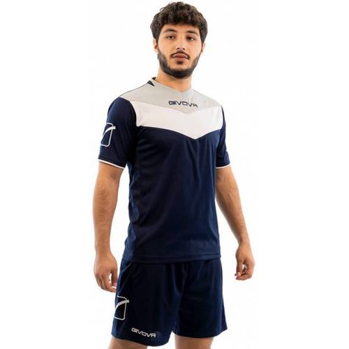 Kit Campo Ensemble Maillot + Short marine / gris - Givova - Modalova