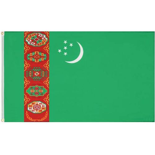 Turkménistan "Nations Together" Drapeau 90x150cm - MUWO - Modalova