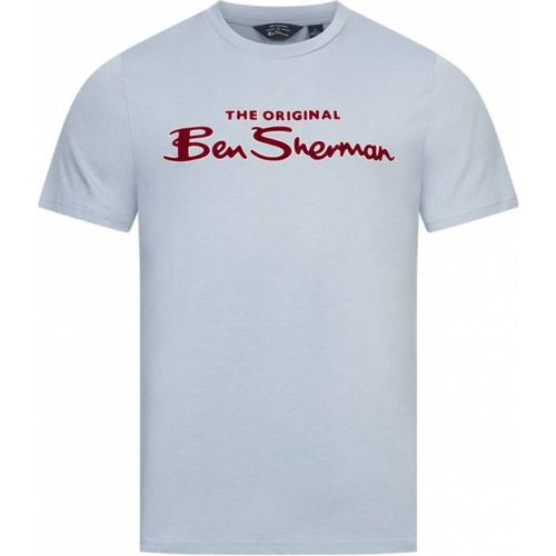 Flocked Logo s T-shirt 0076268N-ICEBLUE - Ben Sherman - Modalova
