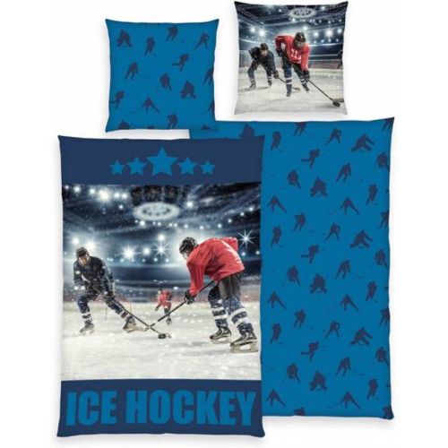 Hockey sur glace Parure de lit Ensemble 135 x 200 cm + 80 x 80 cm 4459413050998 - Lizenz - Modalova