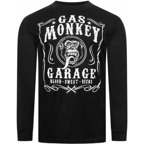 GARAGE GAS MONKEY Label s Haut à manches longues GMMLT016BLK - Lizenz - Modalova