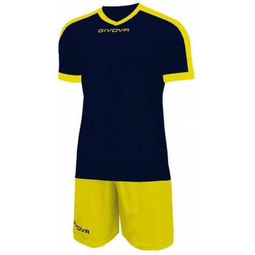 Kit Revolution Maillot de football avec Short jaune marine - Givova - Modalova