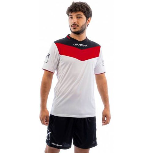 Kit Campo Ensemble Maillot + Short rouge / noir - Givova - Modalova