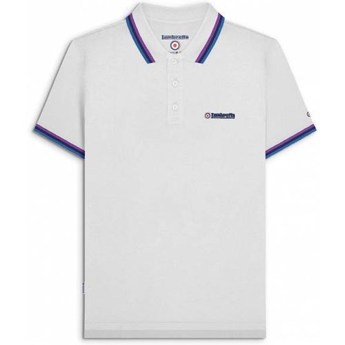 Triple Tipped s Polo SS1650-WHT-P/N/DB - Lambretta - Modalova