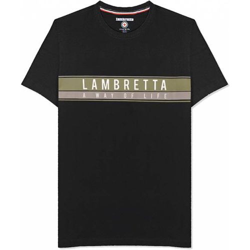 Chest Stripe s T-shirt SS0157-BLK - Lambretta - Modalova