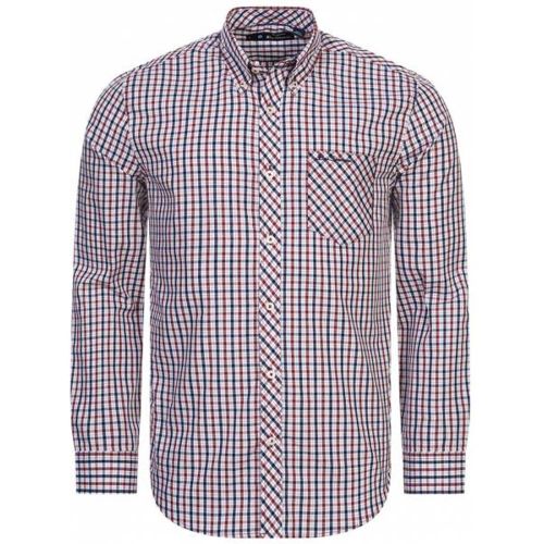 House Check s Chemise à manches longues 0077861-ROUGE - Ben Sherman - Modalova