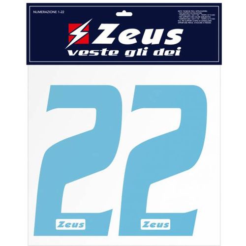 Kit de transfert des numéros de 1 à 22 Ciel senior de 25cm - Zeus - Modalova