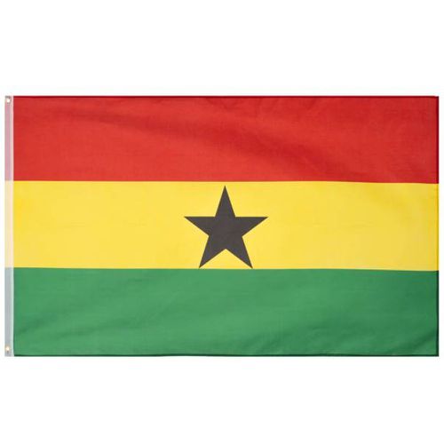 Ghana Drapeau "Nations Together" 90 x 150 cm - MUWO - Modalova