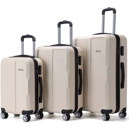 Visby" 20" 24" 28" Valise Ensemble de 3 beige - VERTICAL STUDIO - Modalova