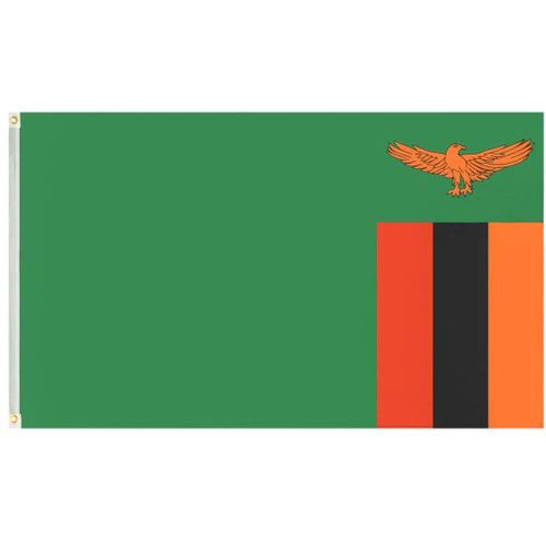 Zambie "Nations Together" Drapeau 90x150cm - MUWO - Modalova