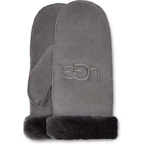 Sheepskin Embroider Gants in Grey, Taille L/XL, Shearling - Ugg - Modalova