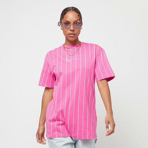 Small Signature Essential Pinstripe Os Tee pink, , Apparel, en , taille: XS - Karl Kani - Modalova