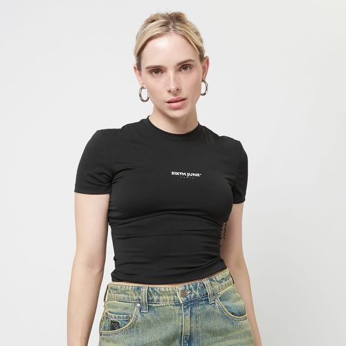 Sheathing Short Sleeve Crop Top, , T-Shirts & Polos, en , taille: XS - Sixth June - Modalova