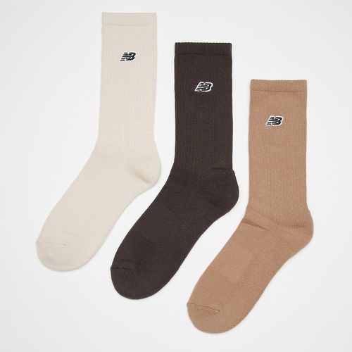 Essentials Cushioned Crew Socks (3 Pack) - Plack Patch Logo, , Accessoires, en , taille: 35-38 - New Balance - Modalova